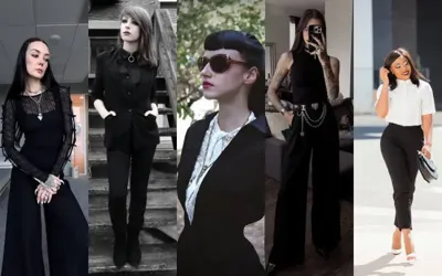Goth-Corp takes over as celebrities give office style a dark twist