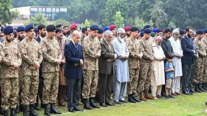 PM Shehbaz, Field Marshal Asim Munir attend funeral of two pilots killed in Quetta crash