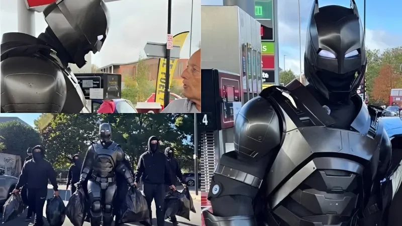 London’s real-life Batman goes viral for handing out free gas vouchers