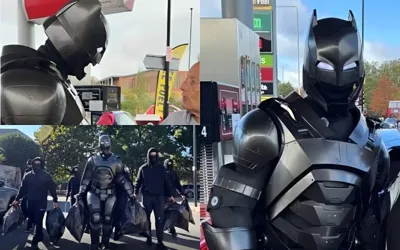 London’s real-life Batman goes viral for handing out free fuel vouchers