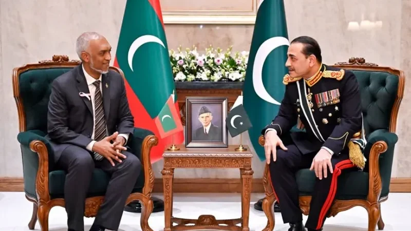 CDF Asim Munir, Maldives President Muizzu discuss defence cooperation - Dr Mohamed Muizzu, ISPR, Maldivian President, Syed Asim Munir