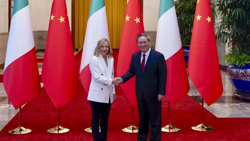 Meloni promises to strengthen Italy-China ties