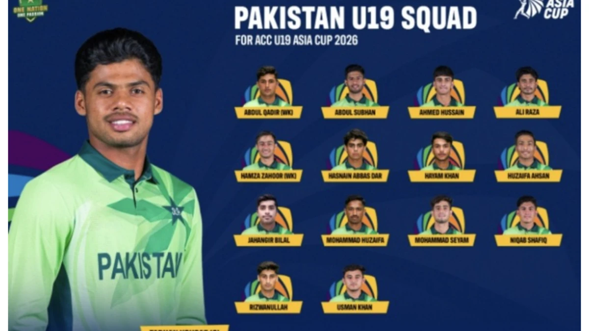 Pakistan name 15-member squad for U19 Asia Cup