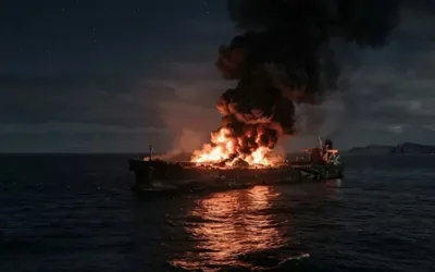 Strait of Hormuz faces fresh shipping fears after tanker fire and mine claims