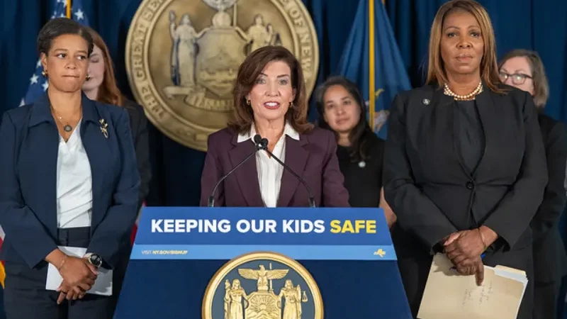 New York bans AI Chatbot companions for minors under new law - AI Chatbots, Kathy Hochul, New York Governor, restricting minors
