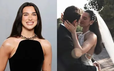Dua Lipa shares the secret detail hidden in her wedding dress