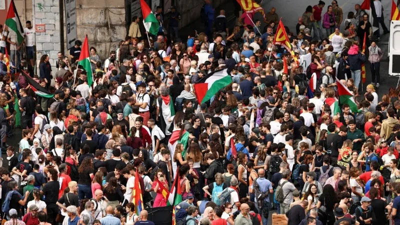 Students, workers rally across Italy over economic pressures