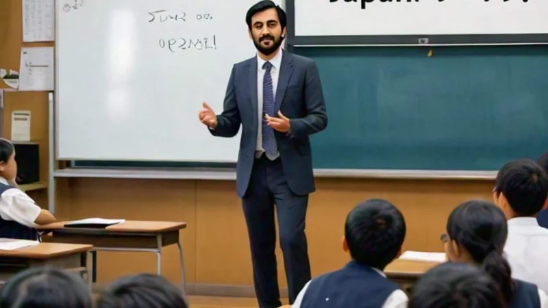 English teacher jobs in Japan for Pakistanis; details inside