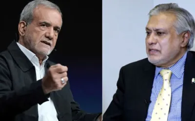Dar in Tehran to attend inauguration of Iranian president