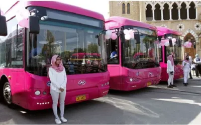 Free of cost bus service for female students and teachers launched