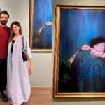Hamza Ali Abbasi Applauds Wife Naimal Khawar's Art Exhibition