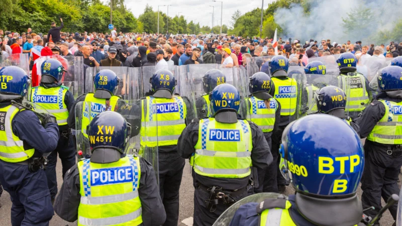 6,000 specially trained UK officers deployed this week amid Far-right tensions