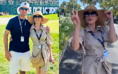 Ushna Shah Shows Relentless Support for Husband During Golf Tournament