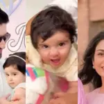Muneeb Butt shares her daughter priceless reaction to unicorn ride gifted by Sarah Khan