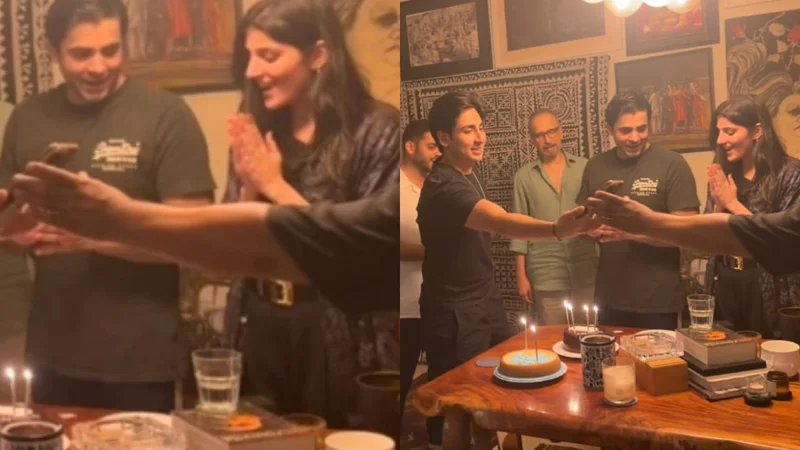 Maheen Siddiqui surprises Sheheryar Munawar with a Midnight Birthday party