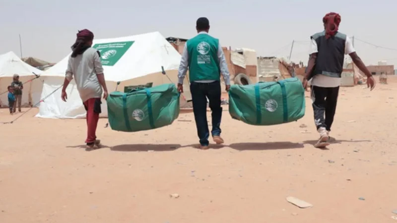 KSrelief delivers aid to Syrian and Sudanese refugees