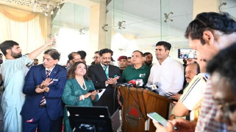 Olympian hero Arshad Nadeem accorded with state protocol in Islamabad