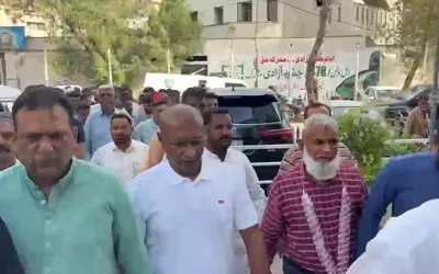 MQM workers acquitted in Baldia factory case visit party's Bahadurabad office