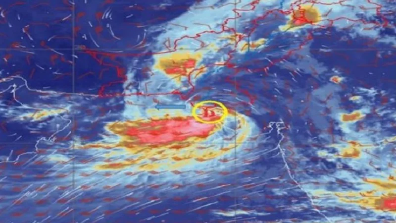 Low-pressure system likely to strengthen into cyclonic storm today