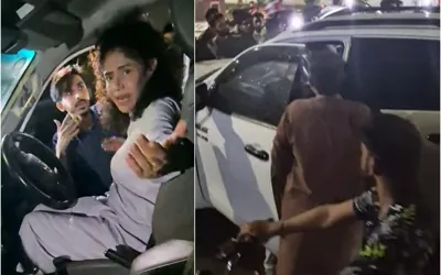 Angeline Malik Surrounded by Mob After Car Accident
