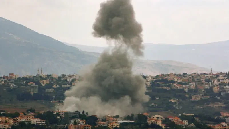 Israeli bombing reported near Lebanon-Israel border