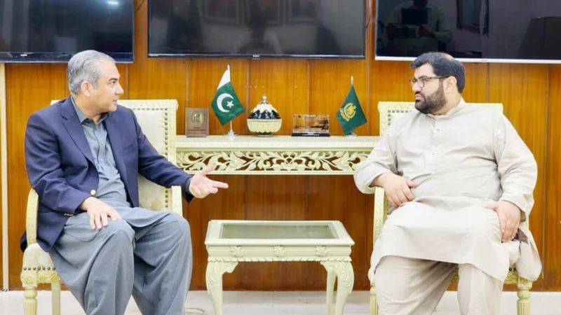 Mohsin Naqvi meets with ANP President Aimal Wali Khan