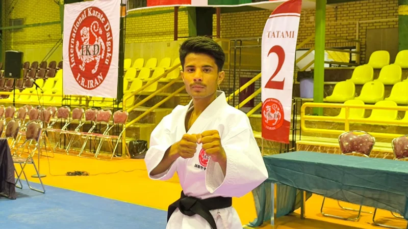 Zainuddin Tareen wins gold medal in Asia IKD Karate Championship