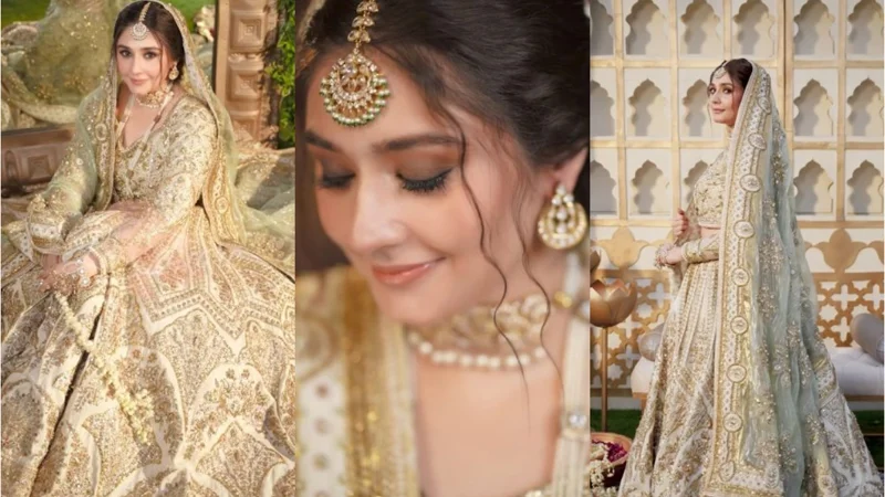 Watch: Durefishan Saleem glamorous bridal shoot video