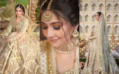 Watch: Durefishan Saleem glamorous bridal shoot video