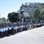 Funeral Prayer of Shaheed Constable Abdul Hameed Shah Offered at Express Chowk