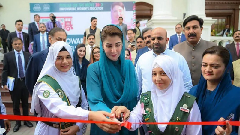 CM Punjab opens transport program for women's colleges