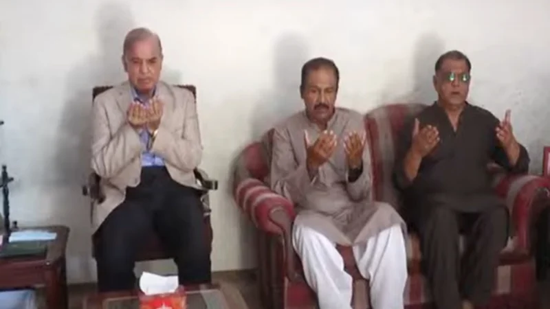 PM visits martyred Lt Col Shaukat’s residence for condolence
