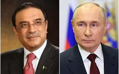 Zardari, Putin emphasise further strengthening of bilateral relationship