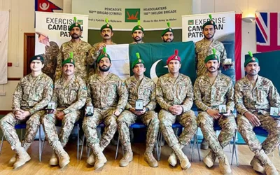 Pakistan Army Team wins gold medal at Exercise Cambrian Patrol 2024