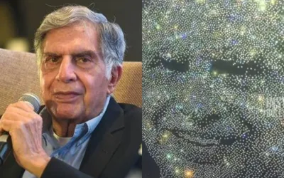 Ratan Tata's diamond portrait takes the internet by storm