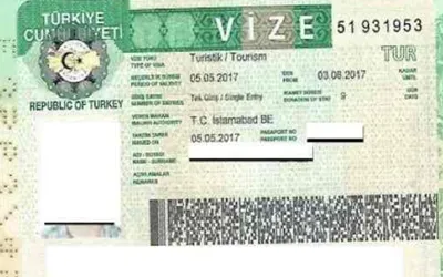 Turkey visit visa latest fees for Pakistan