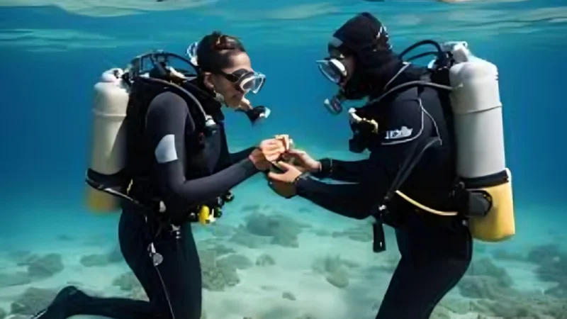 Saudi Couple Hosts Unforgettable Underwater Wedding in the Red Sea