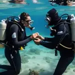 Saudi Couple Hosts Unforgettable Underwater Wedding in the Red Sea