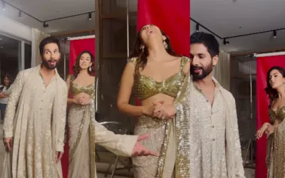Watch: Shahid Kapoor and Mira Rajput showcase couple goals with their playful BTS bunter
