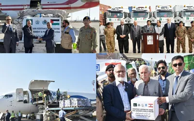 NDMA dispatches relief consignments for Gaza, Lebanon