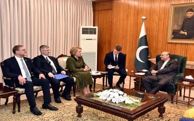 Russian parliamentary delegation calls on President Zardari