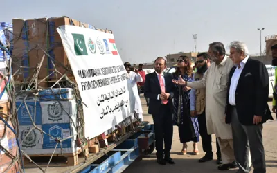 NDMA continues to provide humanitarian aid to Palestine, Lebanon