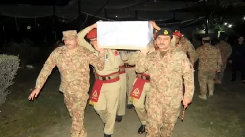 Martyred Army officer, two soldiers laid to rest