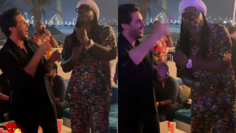Ahsan Khan's dancing video with cricketer Chris Gayle goes viral: Watch