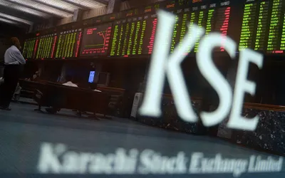KSE-100 Index falls back after touching 94,000 level