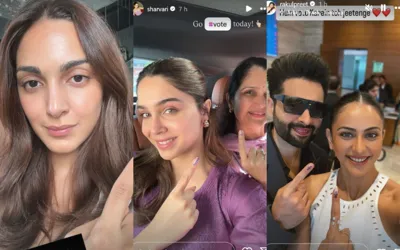 Bollywood Celebrities show off inked fingers after voting in Maharashtra elections 2024