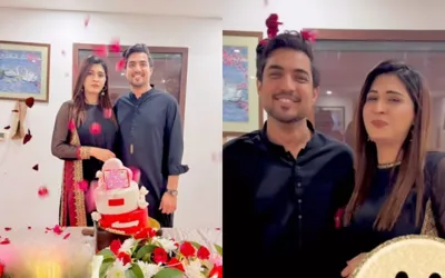 Iqrar Ul Hassan and Aroosa Khan celebrate their first wedding anniversary