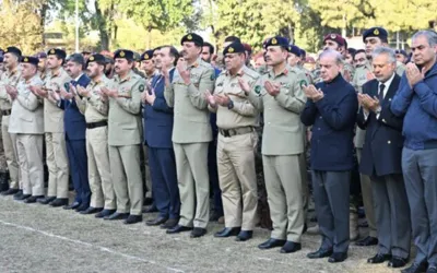 PM Sharif, COAS Gen Munir attend funeral prayers of Rangers personnel