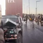 Oil tanker collides with trailer on Native Jetty Bridge, spilling millions worth of oil