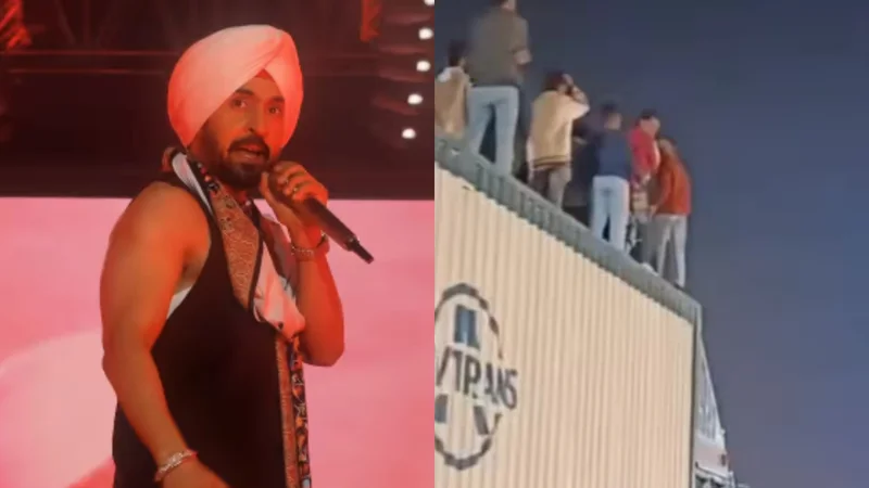 Diljit Dosanjh’s concert inspires fans to find unconventional viewing spots